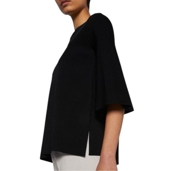 Scanlan Theodore Micro Crepe Boat Neck Sweater M - Picture 2 of 15